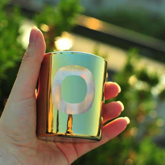 Anthro Gold Glassware Coffee Tea Mug Limited Edition Sold Out Everywhere! - Picture 11 of 14